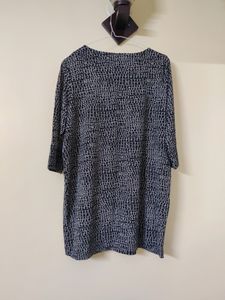 Black And White Hip Cover Top