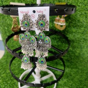 Statement Jhumka Earring Set Combo