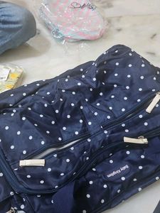 Baby Kingdom Polka Dot Diaper Bag