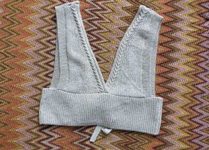 Knitted Crop Top Vest