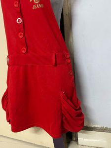 Pintrest Korean Red Jumper Dress