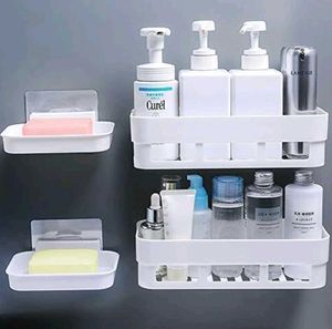 Combo Pack Of 6 Adhesive Shelf Rack For Bathroom..