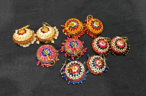 Minakari Jhumar Earrings 1 Pair