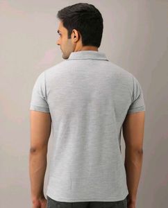 Men's Grey Polo T-Shirt