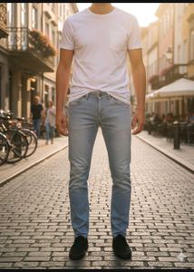 Light Wash Slim Fit Jeans