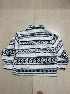 Patterned Fleece Pullover