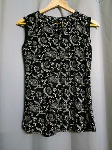 Y2k Paisley Print Sleeveless Top