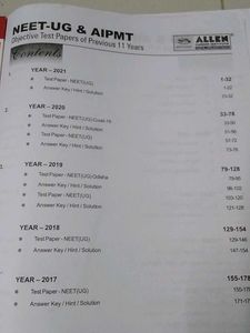 ALLEN NEET-UG &amp; AIPMT 11 Years Test Papers