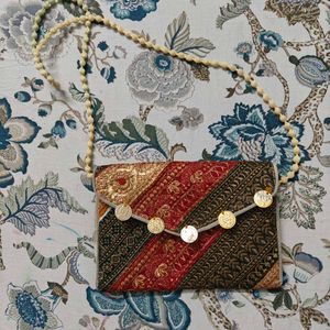 Vintage Embroidered Coin Purse