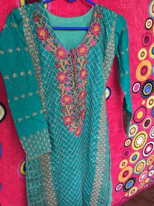 Kurtha (Cotton) Peacock Green