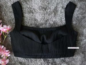 Padded Raw Silk Casual Strappy Blouse