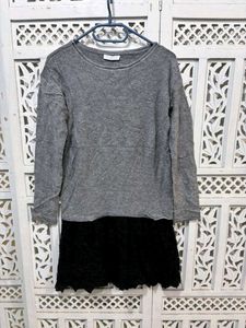 🎀Imported Gray &amp; Black Dress B