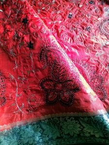 Beautiful Red Banarasi Slik Saree...