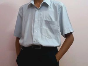 Men’s Formal Half Sleeve Shirt – Light Blue