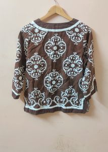 Korean Brown Traditional Top