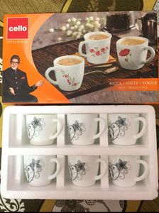 Cello Opalware Rica 6 Pieces Mug Set