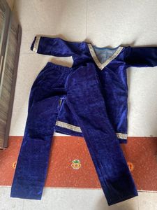 Velvet Kurta Pajama Set