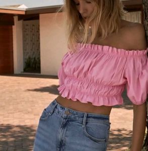 Zara Pink Crop Top