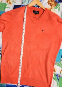 RED TAPE V-Neck Pullover with Ribbed Hems