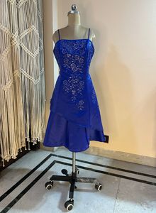 Blue Embellished Dress
