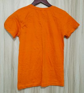 Orange T-shirt For Womens