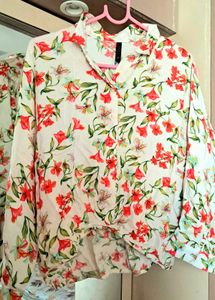 Floral Cotton Crop Top