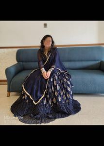 Blue Embroidered Anarkali Gown 💙