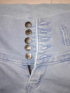 light blue skinny jeans