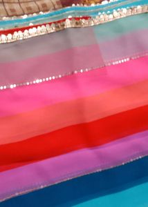 Colourful Saree With Blouse Petticoat