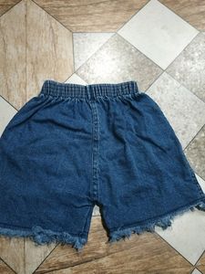 Blue Denim Hot Pant