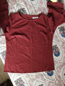 Ruffled Sleeve Blouse
