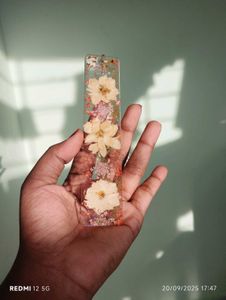 Floral Resin Bookmark
