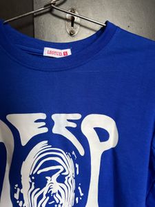 Royal blue crop T-shirt