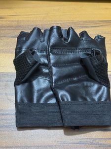 Black Leather Gloves