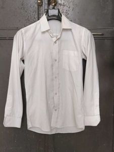 White Plan Formal Shirt