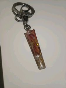 Hand made Floral Resin Keychain