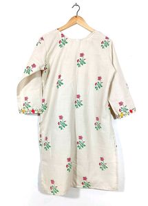 Floral Beige Kurta (Women)