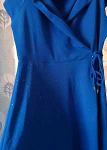 A Very Beautiful Blue Coloured Mini Dress✨💙