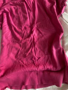 Off Shoulder Pink Top