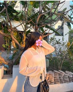WHITE SHEER BLOUSE