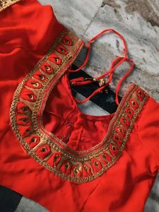 Beautiful Orange Saree