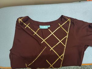 Brown Kurtha Set