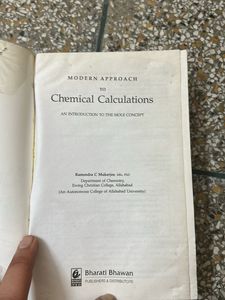 Chemical Calculations Book