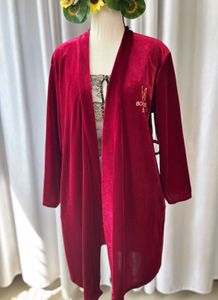 Korean Velvet Night Robe