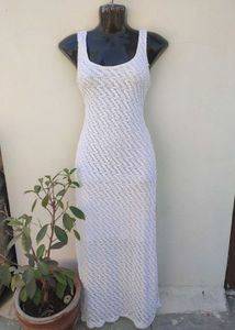 Crochet A-Line Bohemian Maxi Dress