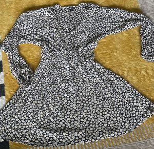 2 Floral Print Ruched Mini Dresses