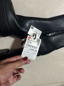 Zara Platform Boots Ankle Length With Tag