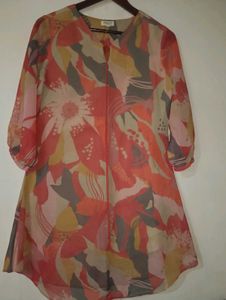 Floral Print Tunic Top