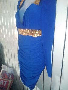 Blue Bodycon Dress 😍SALE OFFER😍