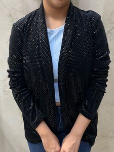 VERO MODA Sparkly Black Blazer